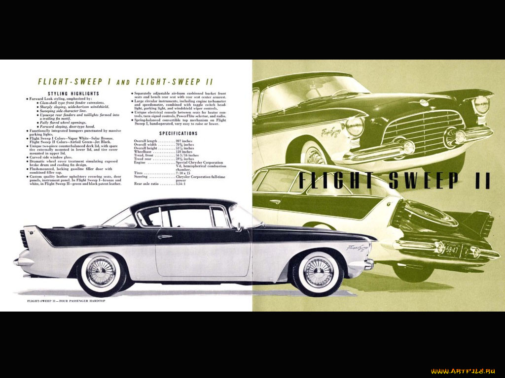 chrysler, flight, sweep, 1955, 